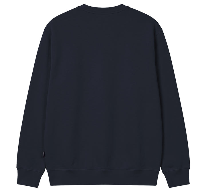 Arcade Embroidered Crew Navy