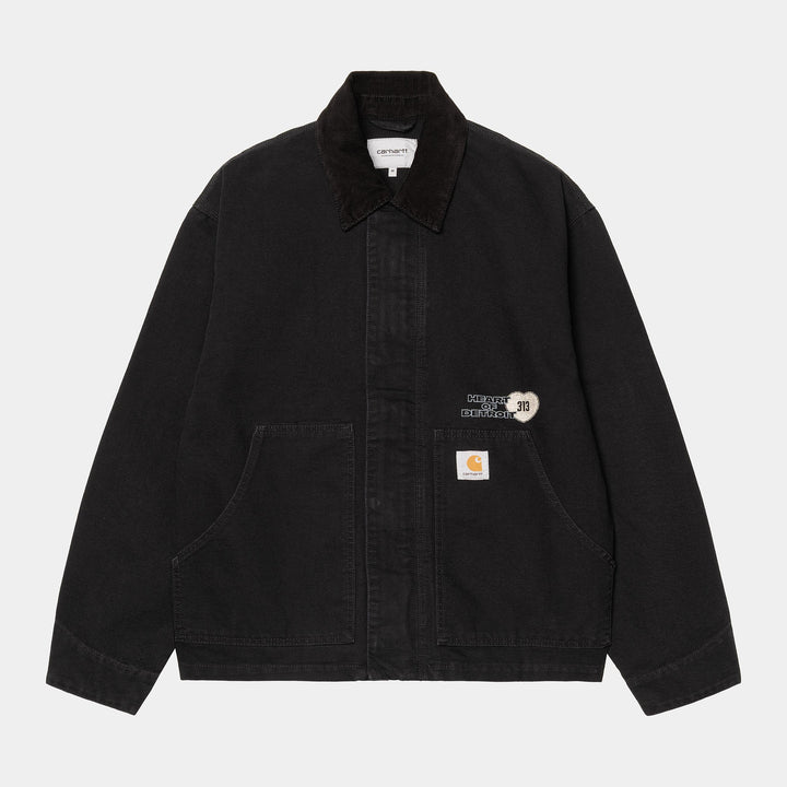 Og Arcan Graphic Jacket Black / Black Heavy Stone Wash