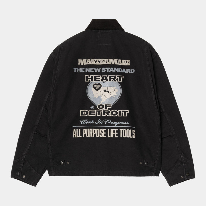 Og Arcan Graphic Jacket Black / Black Heavy Stone Wash