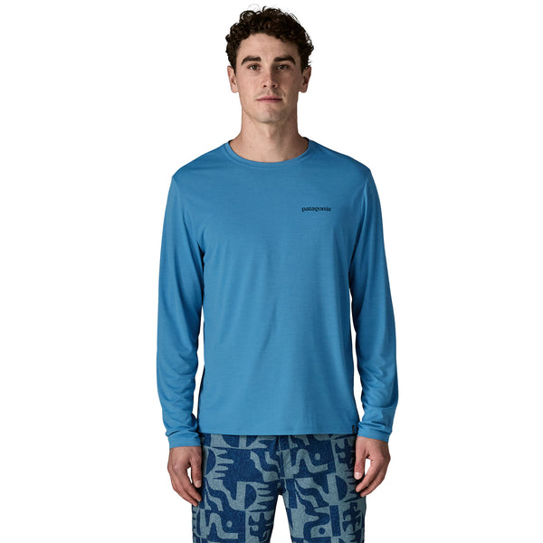 M's L/S Cap Cool Daily Shirt - Boardshort L Shore Blue - Light Shore Blue X-dye - The Road 1380