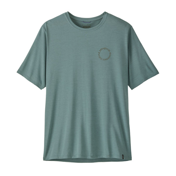 M's Cap Cool Daily Shirt - Spoke Stencil Blue Sage - Light Blue Sage X-dye