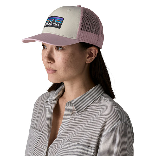 P-6 Logo Trucker Hat White W/Quiet Violet