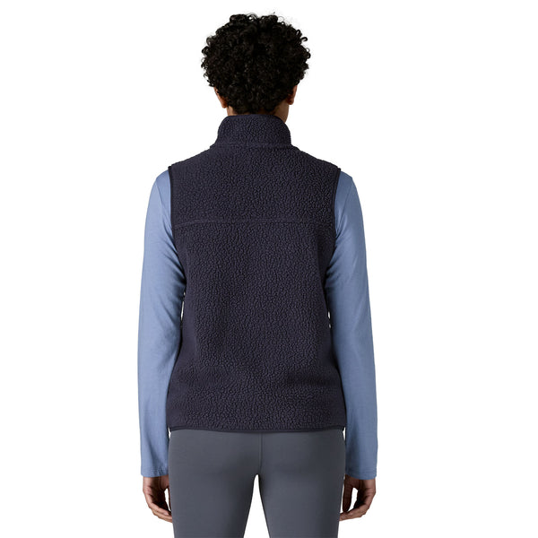 W's Retro Pile Vest Sunken Blue