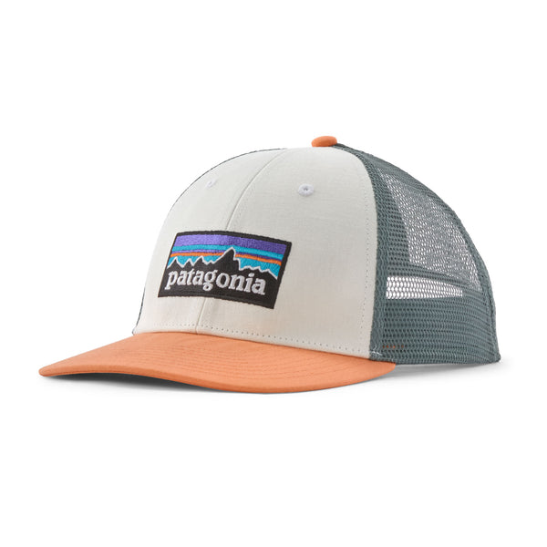P-6 Logo Lopro Trucker Hat White W/Peach Sherbet