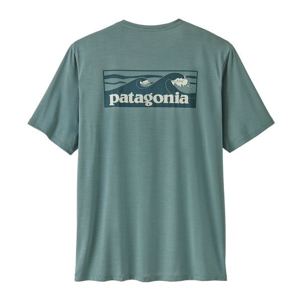M's Cap Cool Daily Shirt - Boardshort Logo Blue Sage - Light Blue Sage X-dye