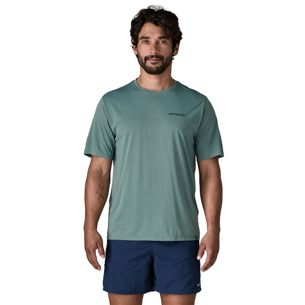M's Cap Cool Daily Shirt - Boardshort Logo Blue Sage - Light Blue Sage X-dye