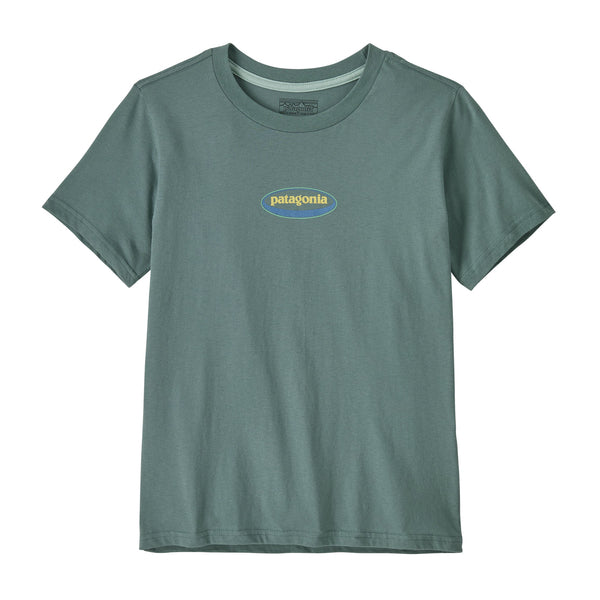 K's Graphic T-shirt '95 Oval Logo Tropiclimb: Blue Sage