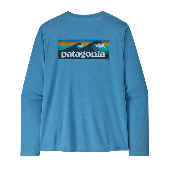 M's L/S Cap Cool Daily Shirt - Boardshort L Shore Blue - Light Shore Blue X-dye - The Road 1380
