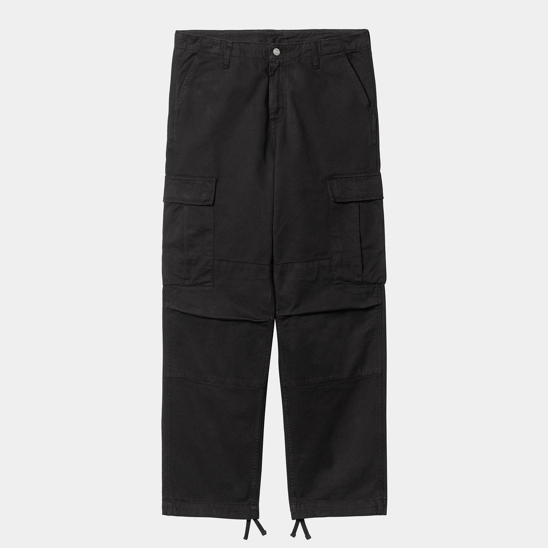 Regular Cargo Pant Black Garment Dyed