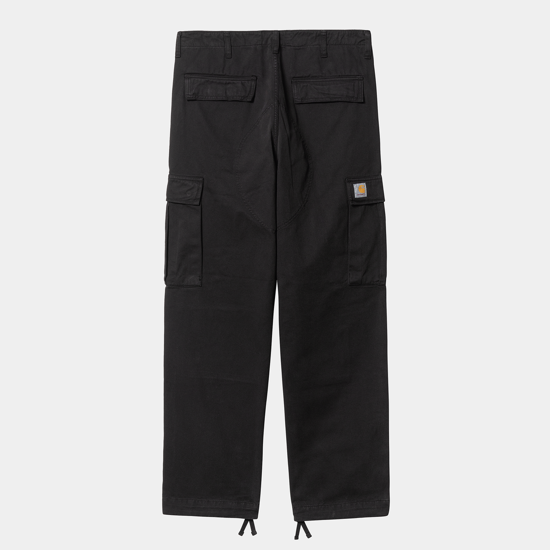 Regular Cargo Pant Black Garment Dyed