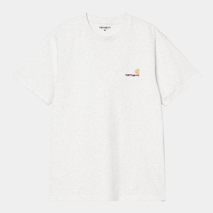 S/S American Script T-shirt Ash Heather