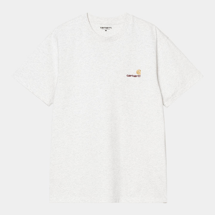 S/S American Script T-shirt Ash Heather