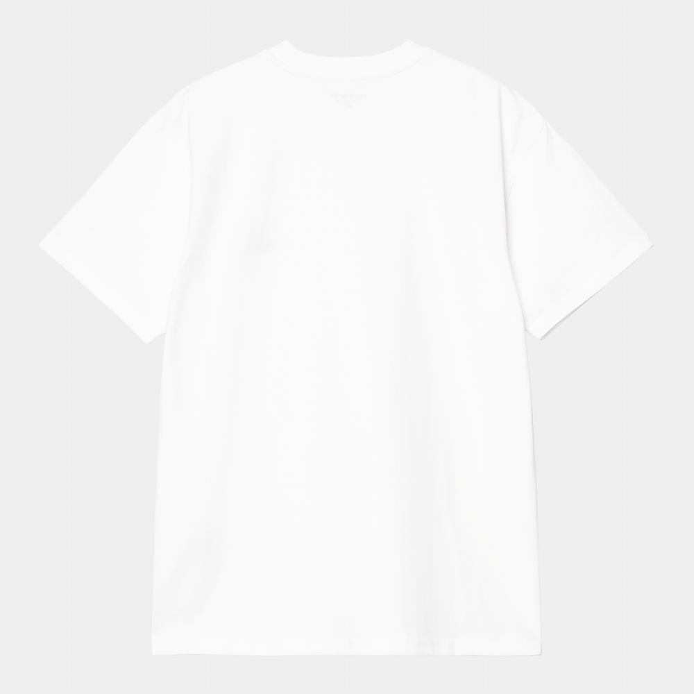 S/S American Script T-shirt White - The Road 1380