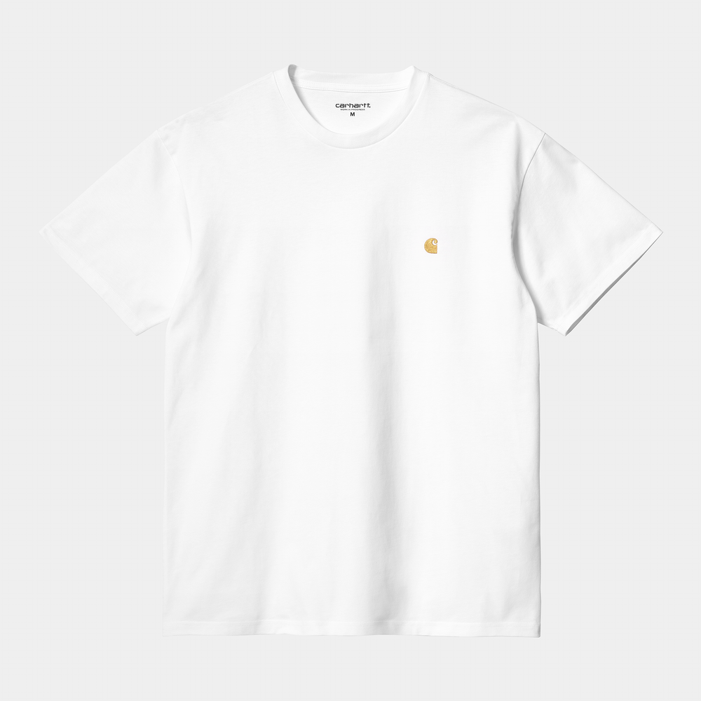 S/S Chase T-shirt White / Gold - The Road 1380