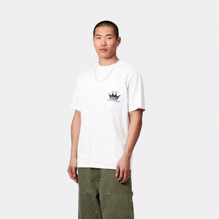 S/S Crown Pocket T-shirt White