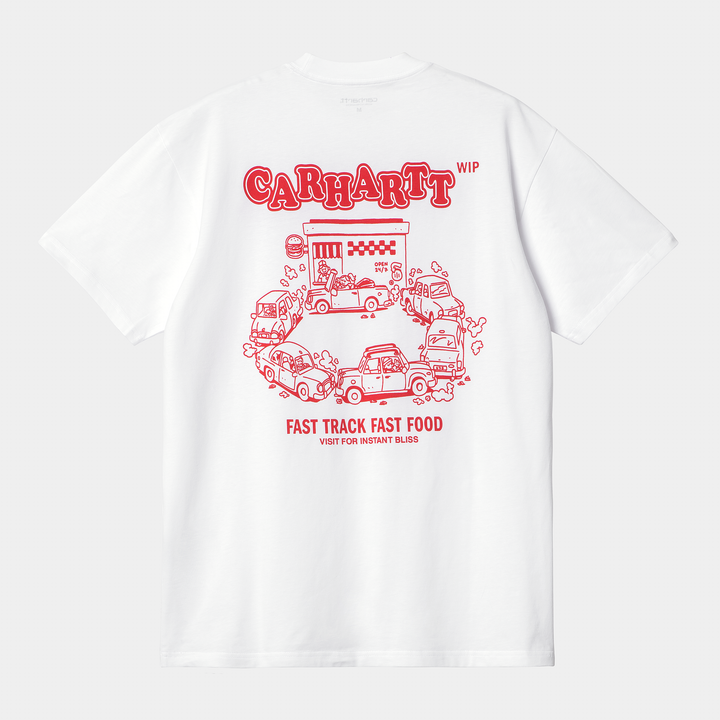 S/S Fast Food T-shirt White / Red / ---