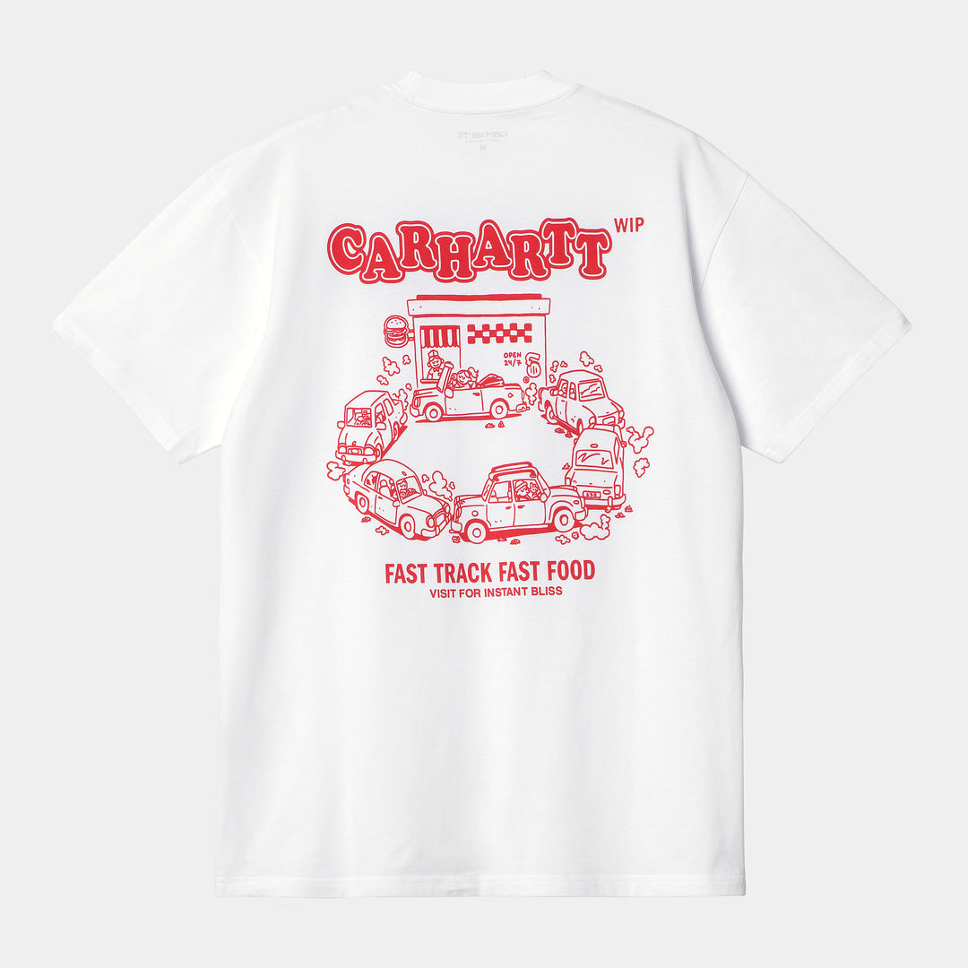 S/S Fast Food T-shirt White / Red / ---