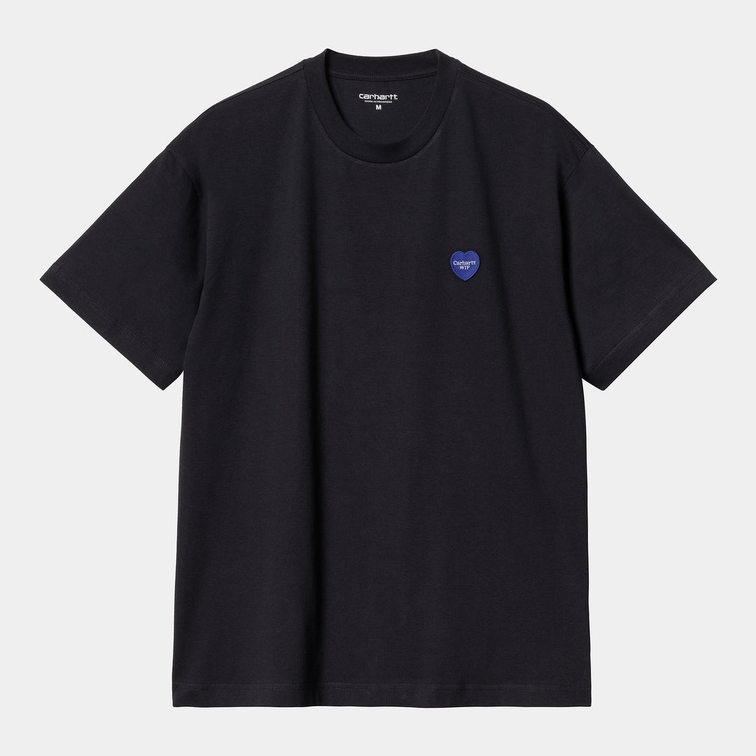 S/S Heart Patch T-shirt Dark Navy