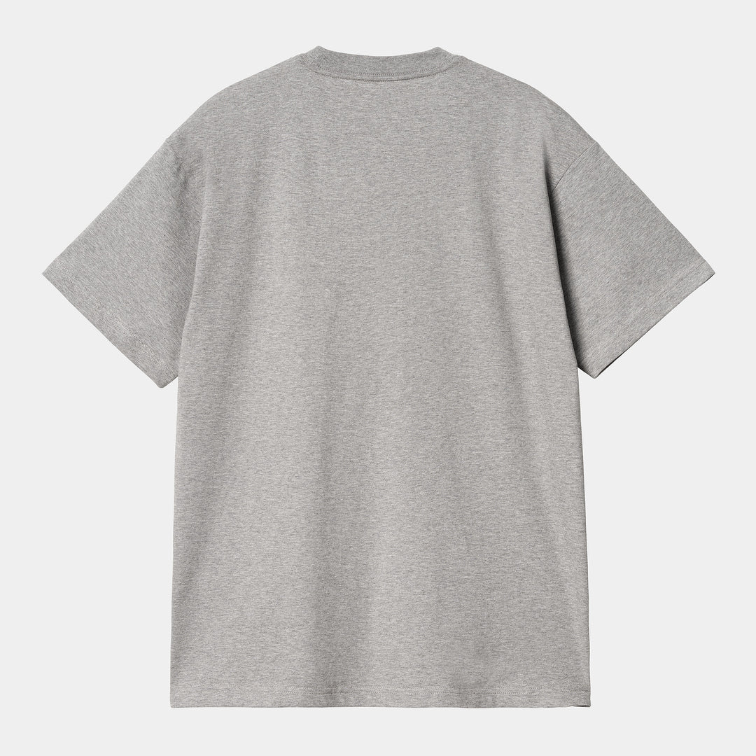 S/S Heart Patch T-shirt Grey Heather