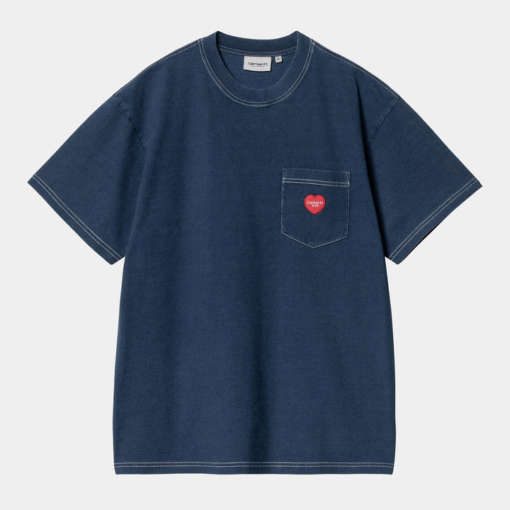 S/S Ingo Pocket T-shirt Dark Blue / Garment Dyed