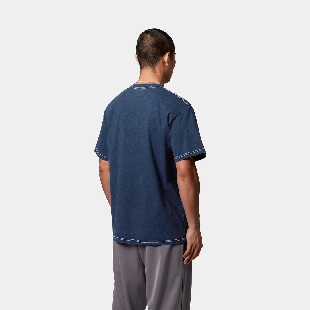 S/S Ingo Pocket T-shirt Dark Blue / Garment Dyed