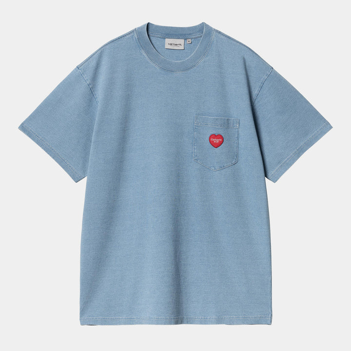 S/S Ingo Pocket T-shirt Light Blue / Garment Dyed
