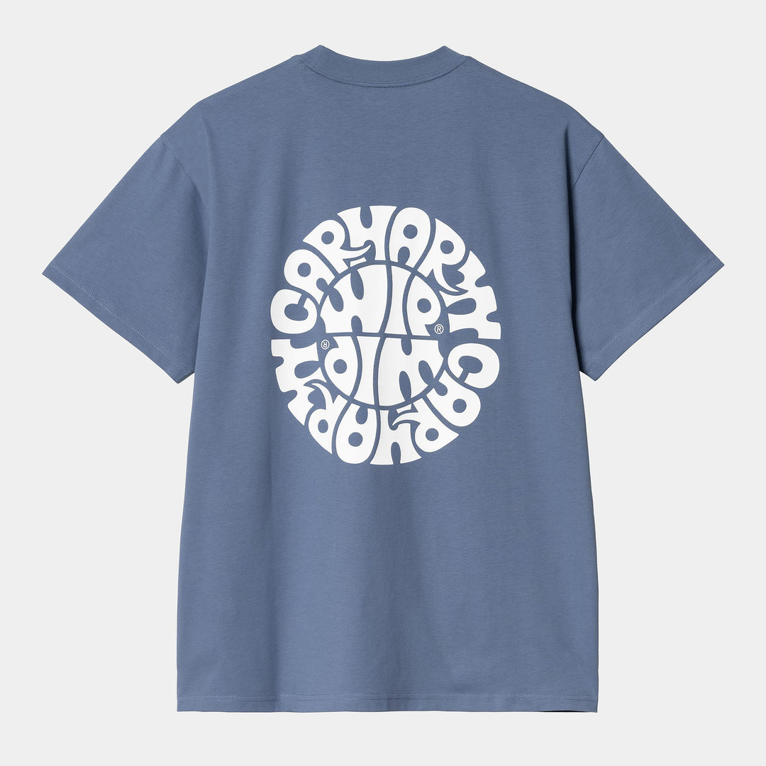 S/S Jazzy T-shirt Blue Iris / White
