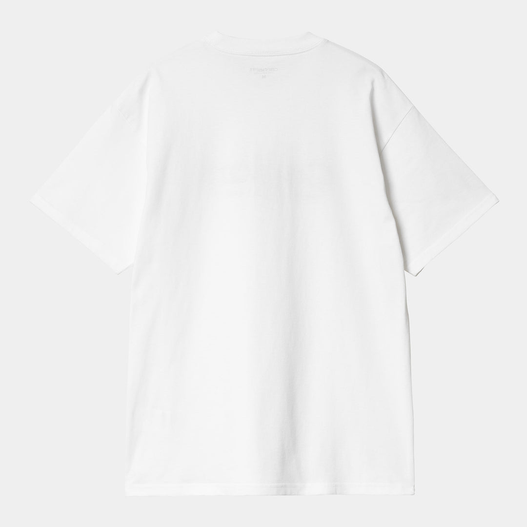 S/S Label Script T-shirt White