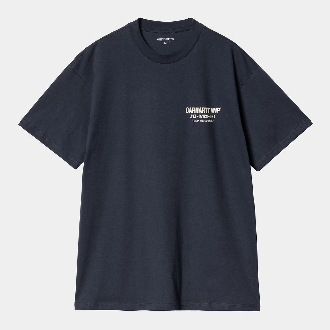 S/S Less Troubles T-shirt Blue / Wax / ---