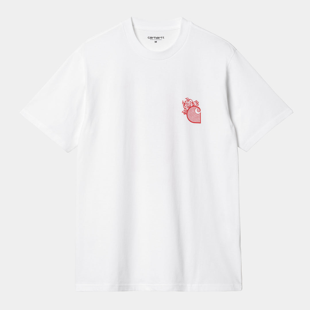 S/S Little Hellraiser T-shirt White / Red / ---