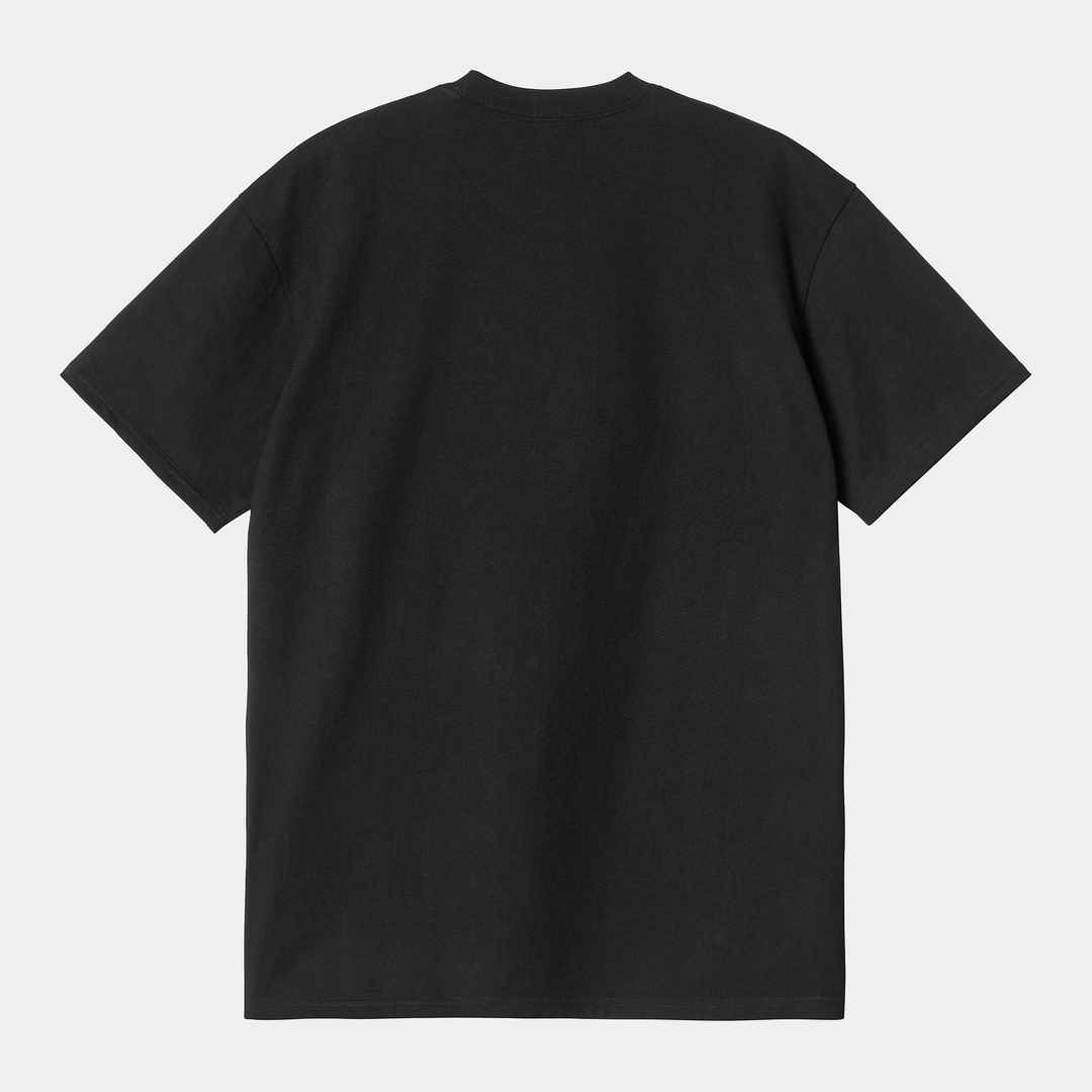 S/S Pocket Heart T-shirt Black