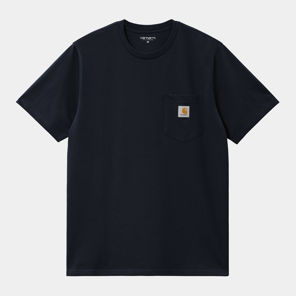 S/S Pocket T-shirt Dark Navy - The Road 1380