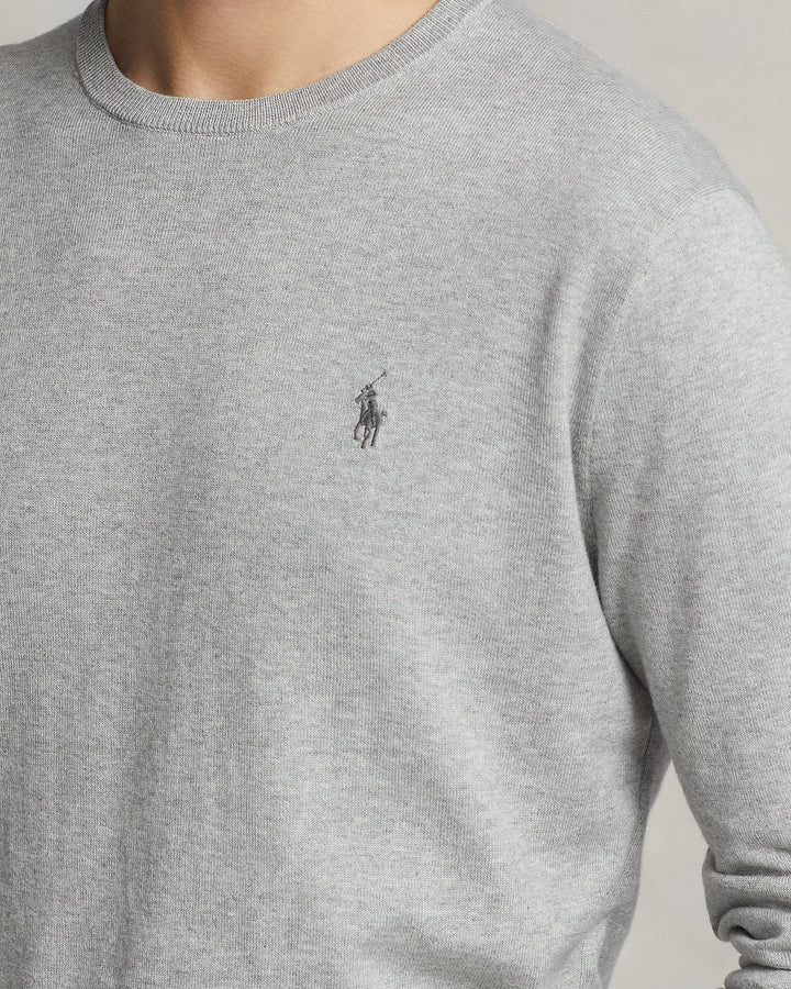 Slim Fit Cotton Sweater Andover Heather - The Road 1380