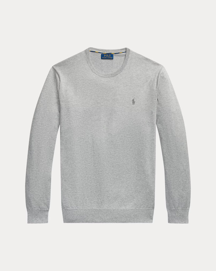 Slim Fit Cotton Sweater Andover Heather - The Road 1380
