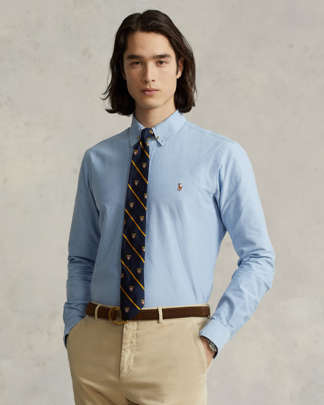 Custom Fit Oxford Shirt Long Sleeve Sport Shirt
