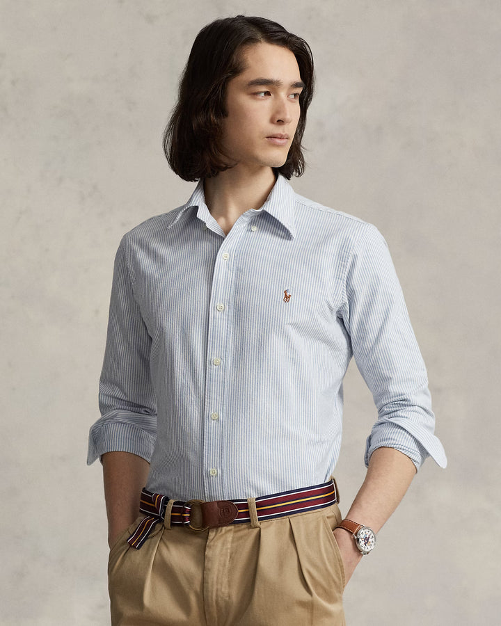 Custom Fit Oxford Shirt Long Sleeve Sport Shirt