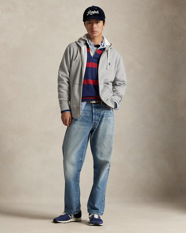 The Rl Fleece Hoodie Andover Heather - The Road 1380