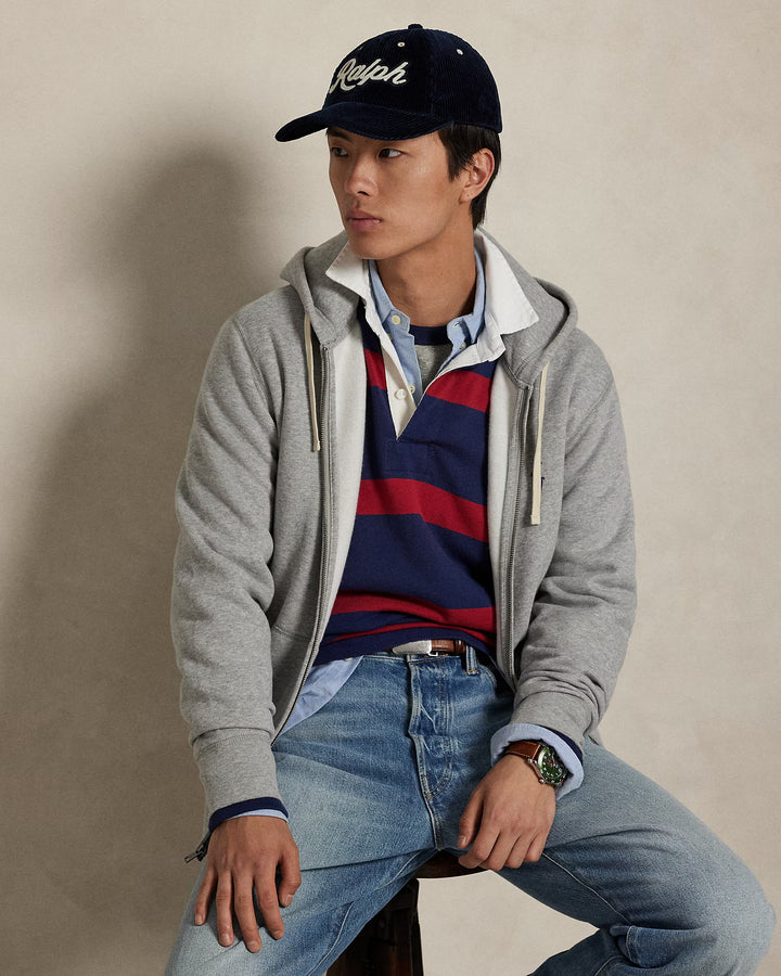 The Rl Fleece Hoodie Andover Heather - The Road 1380