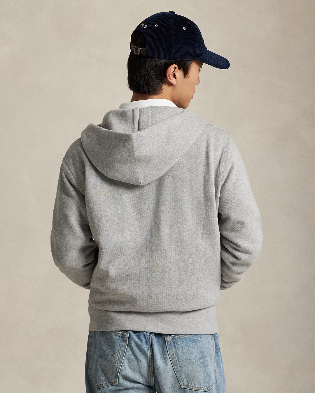 The Rl Fleece Hoodie Andover Heather - The Road 1380