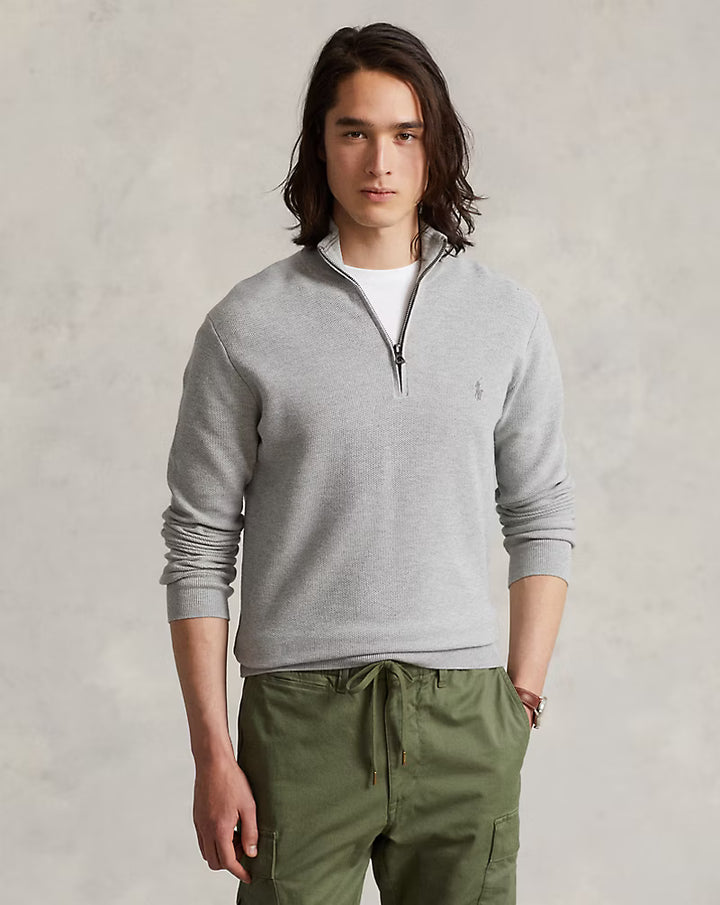 Mesh-knit Cotton Quarter Andover Heather - The Road 1380