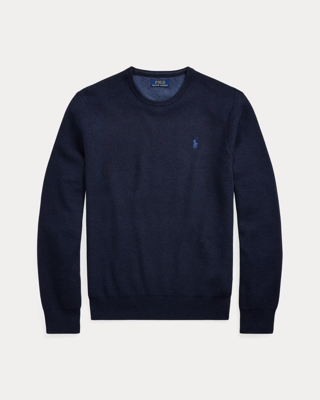 Mesh-knit Cotton Crewneck Sweate Navy Htr - The Road 1380