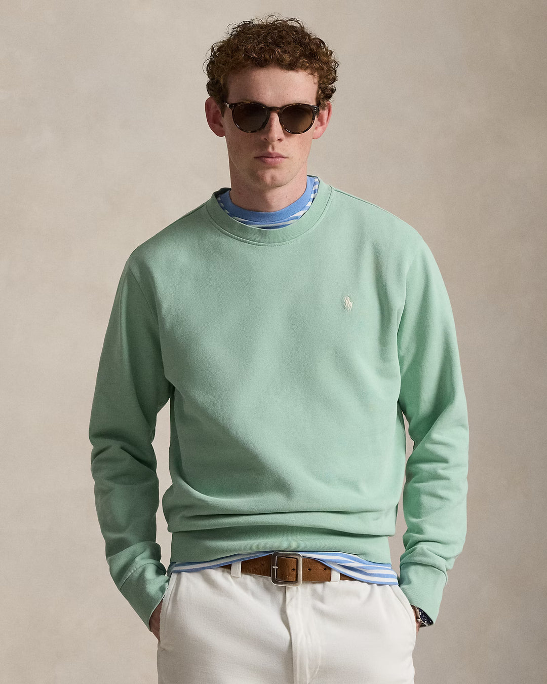 Loopback Fleece Sweatshirt Celadon - The Road 1380