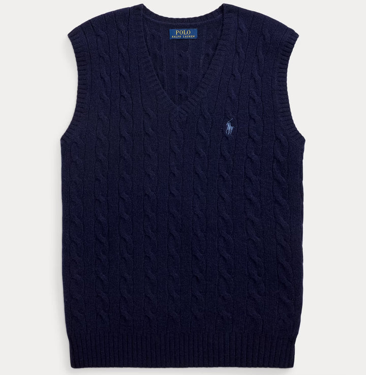 Cable-knit Wool-cashmere Swea Hunter Navy