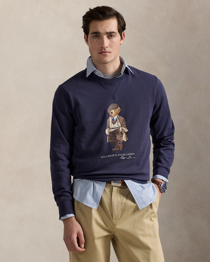 Polo Bear Fleece Pullover Long Sleeve Sweatshirt