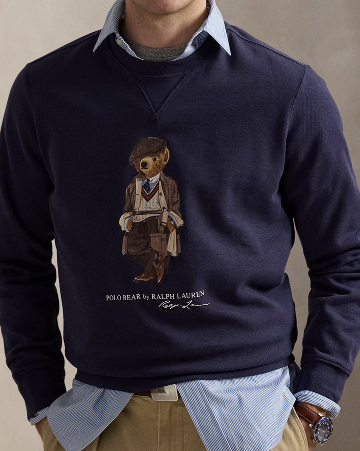 Polo Bear Fleece Pullover Long Sleeve Sweatshirt