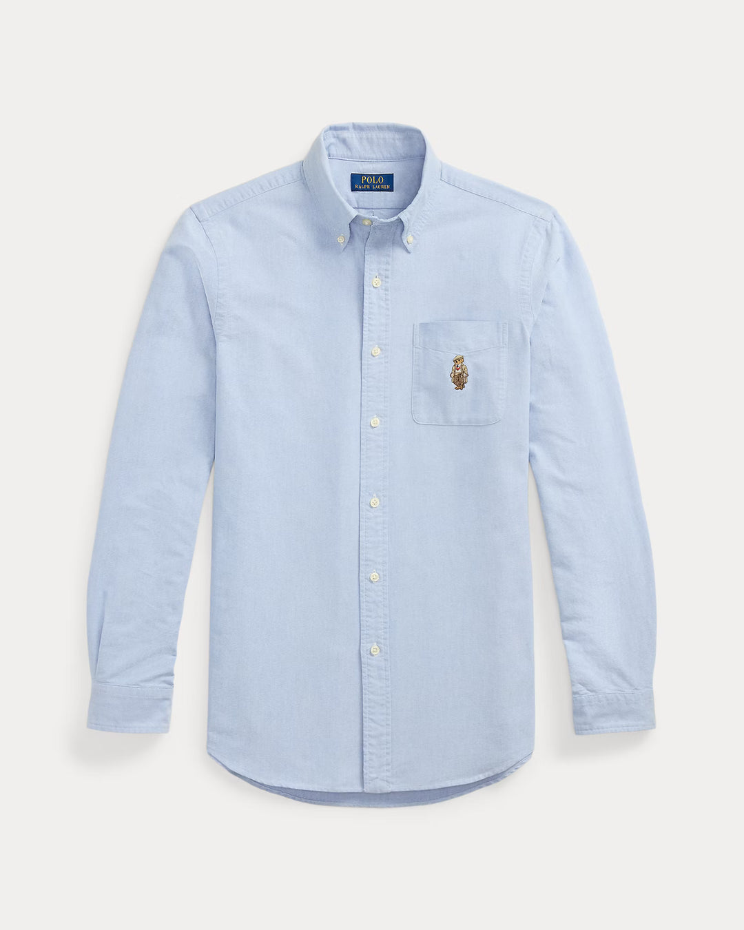 Custom Fit Polo Bear Oxford Shir Bsr Blue
