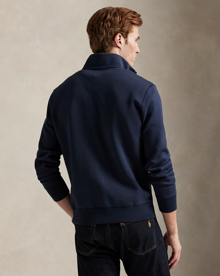 Double-knit Quarter-zip Pullover Long Sleeve Sweatshirt
