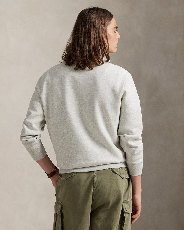 Double-knit Quarter-zip Pullover Long Sleeve Sweatshirt