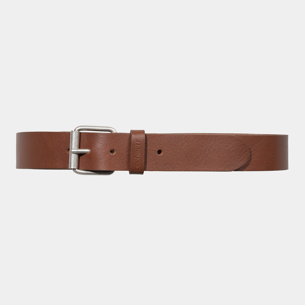 Script Belt Cognac / Silver - The Road 1380