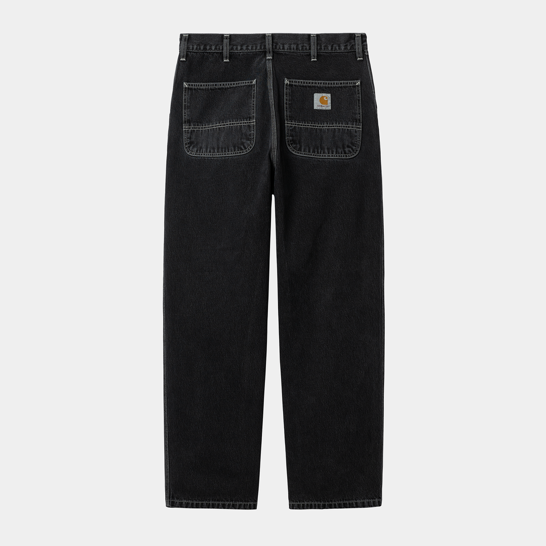 Simple Pant Black Heavy Stone Wash